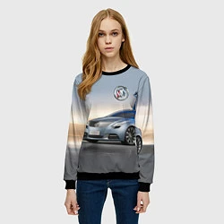 Свитшот женский Buick Riviera - Concept - Nature, цвет: 3D-черный — фото 2