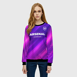 Свитшот женский Arsenal legendary sport grunge, цвет: 3D-черный — фото 2