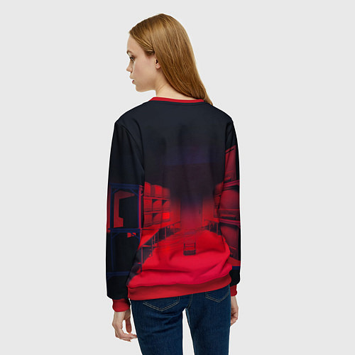Женский свитшот Бюро арт / 3D-Красный – фото 4