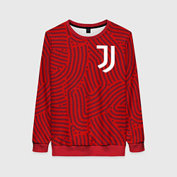 Свитшот женский Juventus отпечатки, цвет: 3D-красный