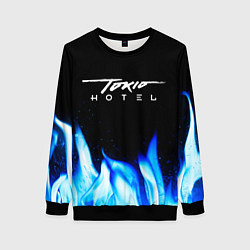 Женский свитшот Tokio Hotel blue fire