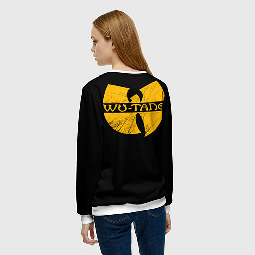 Женский свитшот Wu-Tang Clan paint / 3D-Белый – фото 4