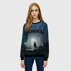 Свитшот женский Jesse Faden art, цвет: 3D-черный — фото 2