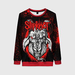 Свитшот женский Slipknot - красный козел, цвет: 3D-красный