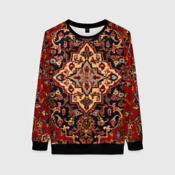 Свитшот женский Советский ковёр, цвет: 3D-черный