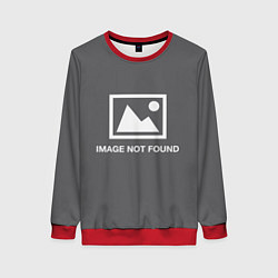 Свитшот женский Image not found, цвет: 3D-красный