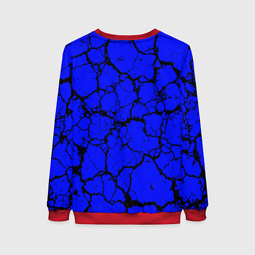 Женский свитшот Радужные друзья персонаж Синий / 3D-Красный – фото 2