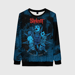 Свитшот женский Slipknot blue, цвет: 3D-черный