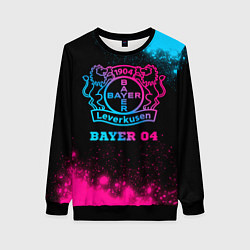 Свитшот женский Bayer 04 - neon gradient, цвет: 3D-черный