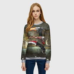 Свитшот женский Скины кс го, цвет: 3D-меланж — фото 2