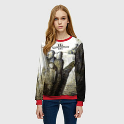 Свитшот женский Three Days Grace дебютный альбом, цвет: 3D-красный — фото 2