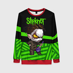 Свитшот женский Slipknot dark green, цвет: 3D-красный