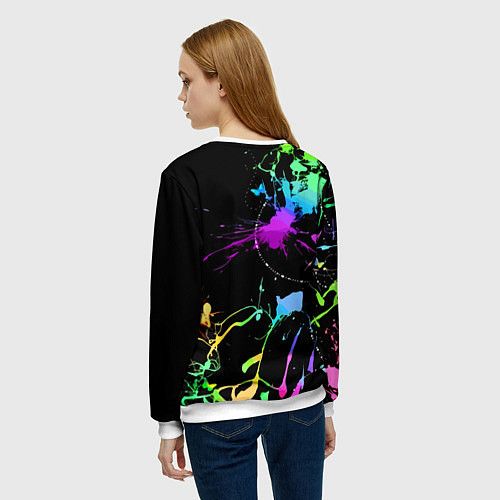 Женский свитшот Sonic Exe - Hedgehog - video game / 3D-Белый – фото 4