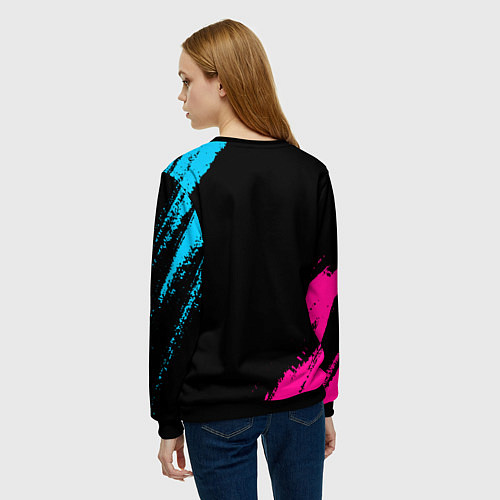 Женский свитшот The Killers - neon gradient / 3D-Черный – фото 4
