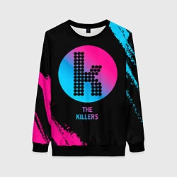 Свитшот женский The Killers - neon gradient, цвет: 3D-черный