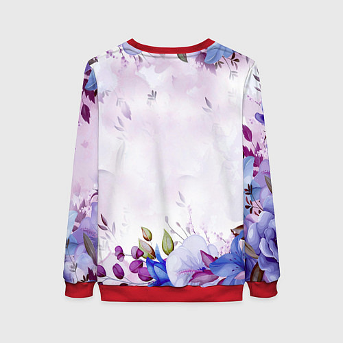 Женский свитшот Подарок любимой мамочке! / 3D-Красный – фото 2