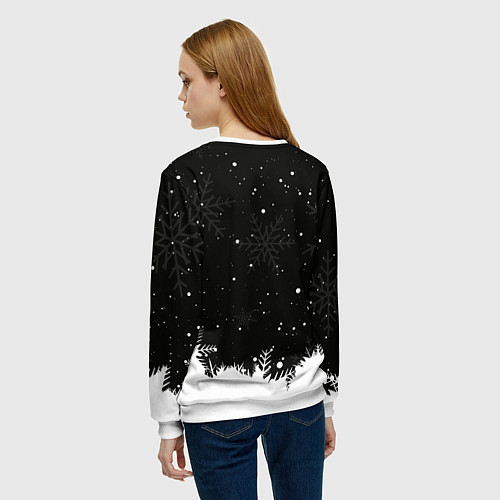 Женский свитшот Злой кролик 2023 / 3D-Белый – фото 4