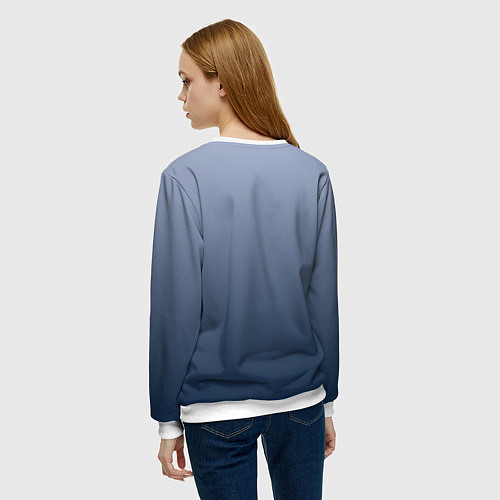 Женский свитшот Кролик в китайском халате / 3D-Белый – фото 4