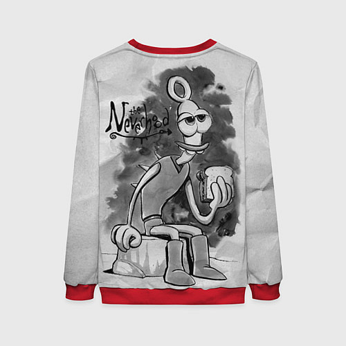 Женский свитшот Клэймен и Вилли Тромбон / 3D-Красный – фото 2