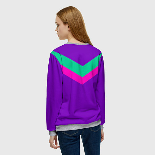 Женский свитшот Always in sports сиреневый / 3D-Меланж – фото 4