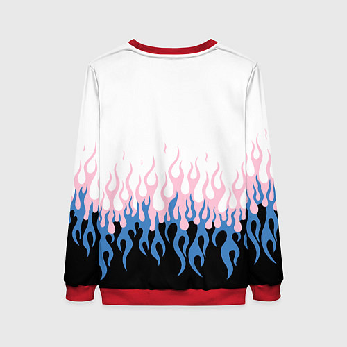 Женский свитшот Ледяное пламя / 3D-Красный – фото 2