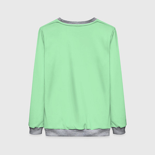 Женский свитшот Мятный радуга / 3D-Меланж – фото 2