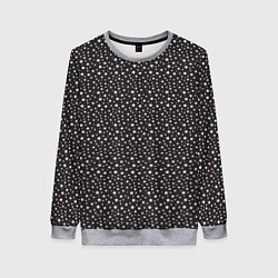 Свитшот женский Звёзды большие и маленькие, цвет: 3D-меланж