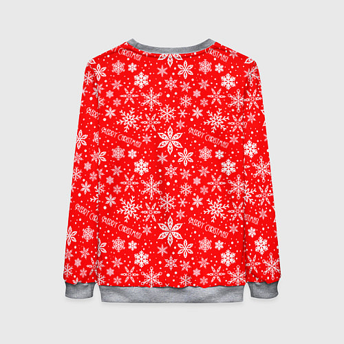 Женский свитшот Merry christmas new year / 3D-Меланж – фото 2