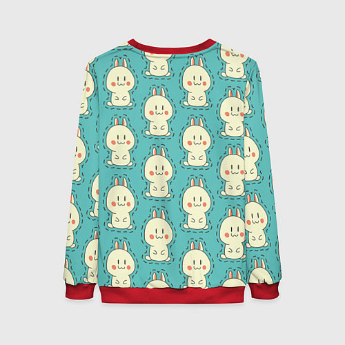 Женский свитшот Вырежи зайчат / 3D-Красный – фото 2