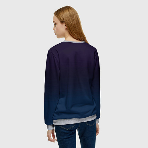 Женский свитшот Любимому бабушке - с Новым годом / 3D-Меланж – фото 4