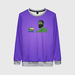 Свитшот женский Pepe Идол Гигачад, цвет: 3D-меланж