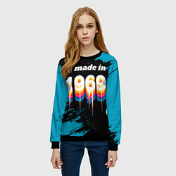 Свитшот женский Made in 1969: liquid art, цвет: 3D-черный — фото 2