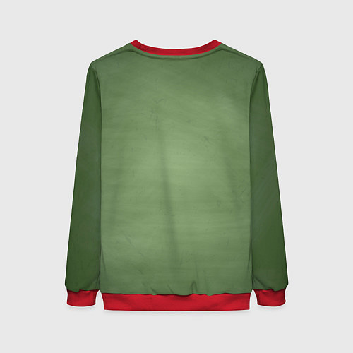 Женский свитшот Мужик с пивом / 3D-Красный – фото 2