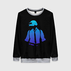 Свитшот женский ПАБГ воин, цвет: 3D-меланж