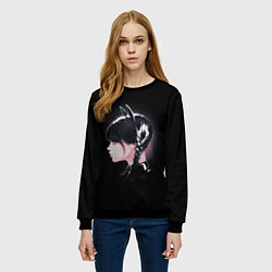 Свитшот женский Wednesday black kitty, цвет: 3D-черный — фото 2