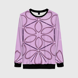 Женский свитшот Многоугольник из цветов