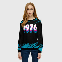 Свитшот женский Made in 1976: vintage art, цвет: 3D-черный — фото 2