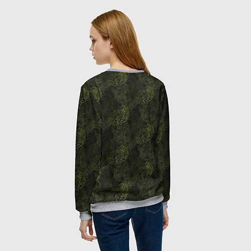 Женский свитшот Russia камуфляж / 3D-Меланж – фото 4