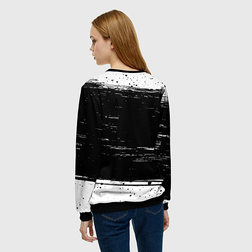 Женский свитшот Меньше людей больше ежиков / 3D-Черный – фото 4