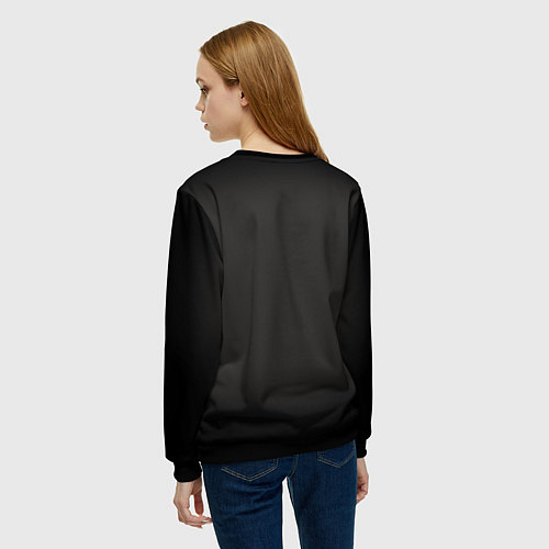 Женский свитшот День святого Валентина, хэштег не праздник / 3D-Черный – фото 4
