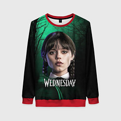 Свитшот женский Уэнсдэй фото, цвет: 3D-красный