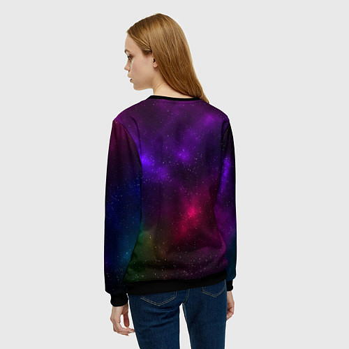 Женский свитшот Astro star / 3D-Черный – фото 4