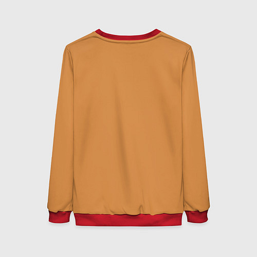 Женский свитшот John Marston poster / 3D-Красный – фото 2