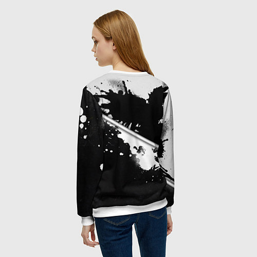 Женский свитшот Инь янь краски / 3D-Белый – фото 4