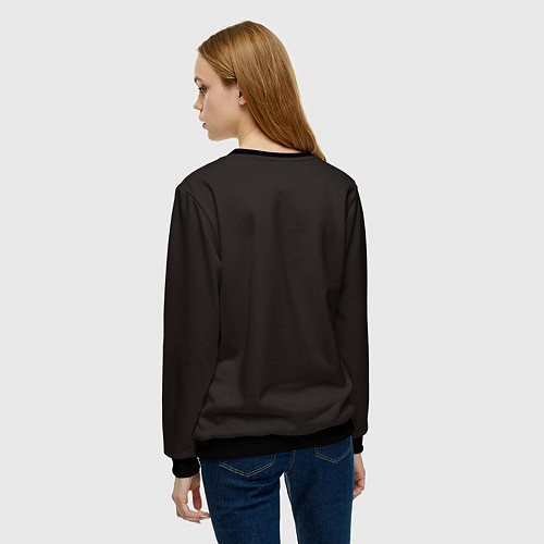 Женский свитшот Обидеть Катю может каждый / 3D-Черный – фото 4