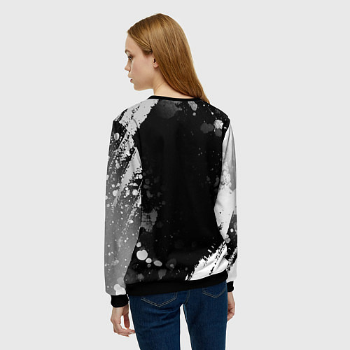 Женский свитшот Я же Аня и этим всё сказано / 3D-Черный – фото 4