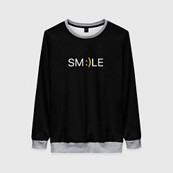 Женский свитшот Надпись smile