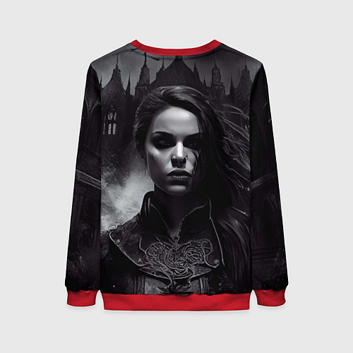 Женский свитшот Готическая девушка Аливера / 3D-Красный – фото 2