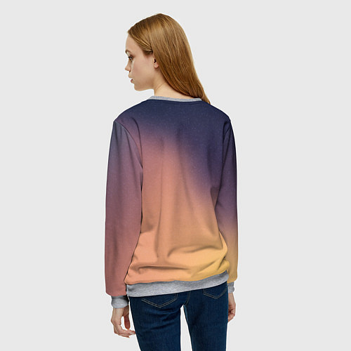 Женский свитшот Рука скелета держит мороженное / 3D-Меланж – фото 4