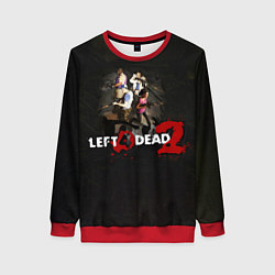 Свитшот женский Left 4 dead 2 команда, цвет: 3D-красный